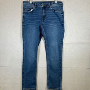 The Perfect Jean TPJ Jeans Mens 34x32 Slim Fit Blue Denim Medium Wash